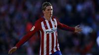 3. Fernando Torres - Torres merupakan hasil didikan terbaik dari akademi Atletico Madrid. Pemain asal Spanyol ini mencatatkan 121 gol dari 351 penampilan dan turut mempersembahkan trofi Liga Europa 2017/2018 bagi Ateltico Madrid. (AP Photo/Francisco Seco)