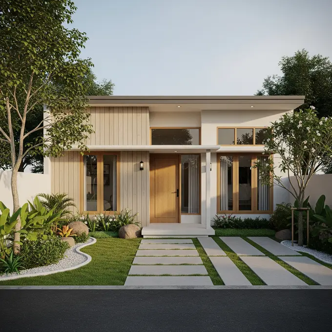 9 Desain Rumah 1 Lantai Sederhana tapi Terlihat Mewah dari Depan