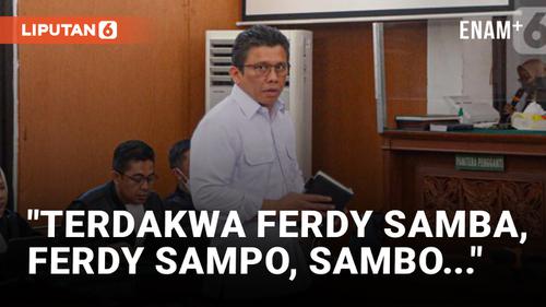 VIDEO: Jaksa Salah Sebut Nama Ferdy Sambo Jadi Ferdy Sampo, Grogi?