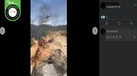 Gambar tangkapan layar foto yang diklaim pembakaran sejumlah alat berat di Raja Ampat, Papua Barat. (sumber: Facebook)