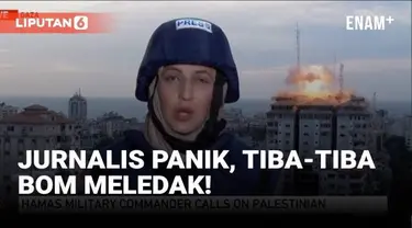Suasana mencekam kini sedang terjadi di kawasan yang menjadi kancah pertempuran militer Israel dan Palestina. Seorang jurnalis Al Jazeera panik saat bom meledak di tengah laporan langsung yang dilakukannya dari kota Gaza.