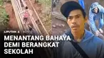 Gara-gara jembatan ambruk yang tak kunjung diperbaiki, sejumlah siswa di Kabupaten Garut, Jawa Barat terpaksa menantang maut agar bisa ke sekolah. Mereka bertaruh nyawa dengan merangkak di atas jembatan darurat berupa potongan bambu dan kayu agar bis...