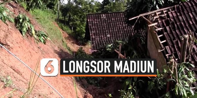 VIDEO: Longsor Lereng Gunung Wilis Terjang 2 Desa