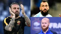 Tak hanya botak, jenggot atau brewok juga menjadi nilai unik bagi para pesepak bola. Tak ayal banyak pesepak bola yang justru dikenal karena jenggotnya, bukan karena prestasinya di lapangan. (Kolase Foto AFP)