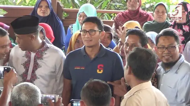 Bawaslu Blora akan memberikan teguran pada Tim Kampanye Prabowo-Sandi karena terdapat anak-anak saat kunjungan Sandiaga Uno.