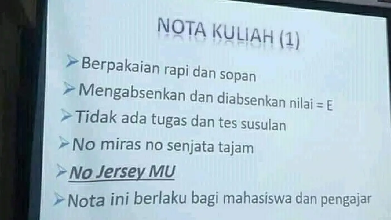 6 Aturan Kocak di Kampus Ini Bikin Geleng Kepala