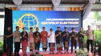 Implementasi Sertipikat Elektronik di Kabupaten Badung, Kamis (15/2/2024). (Foto: Istimewa)