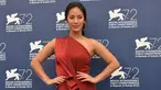 Aktris Tara Basro berpose saat menghadiri film "A Copy of my Mind" pada Festival Film Venesia ke-72 di Italia, Jumat (11/9/2015). Tara bersama Chicco Jerikho dan sutradara Djoko Anwar hadir memperkenalkan filmnya di ajang ini. (AFP PHOTO/TIZIANA FABI)