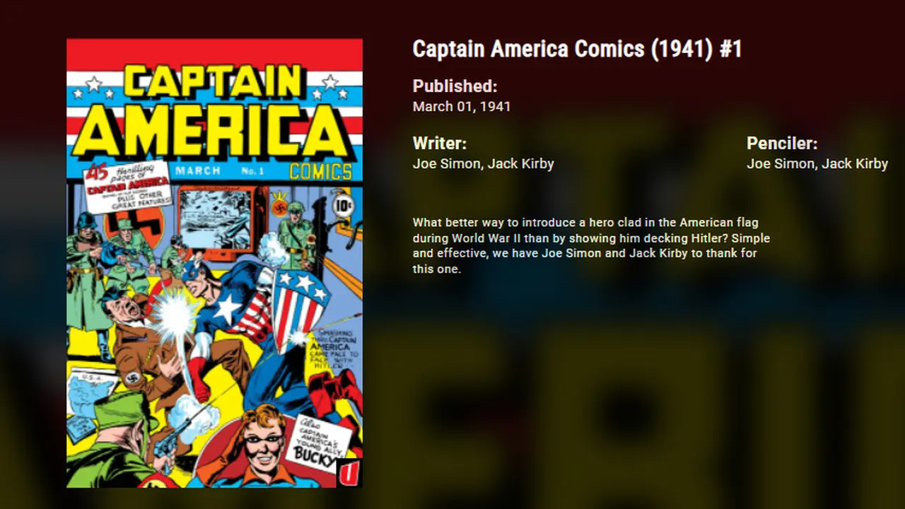 Komik Captain America edisi No. 1