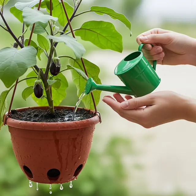 Cara Membuat Kebun Terong Gantung Sederhana (Image by Gemini AI)