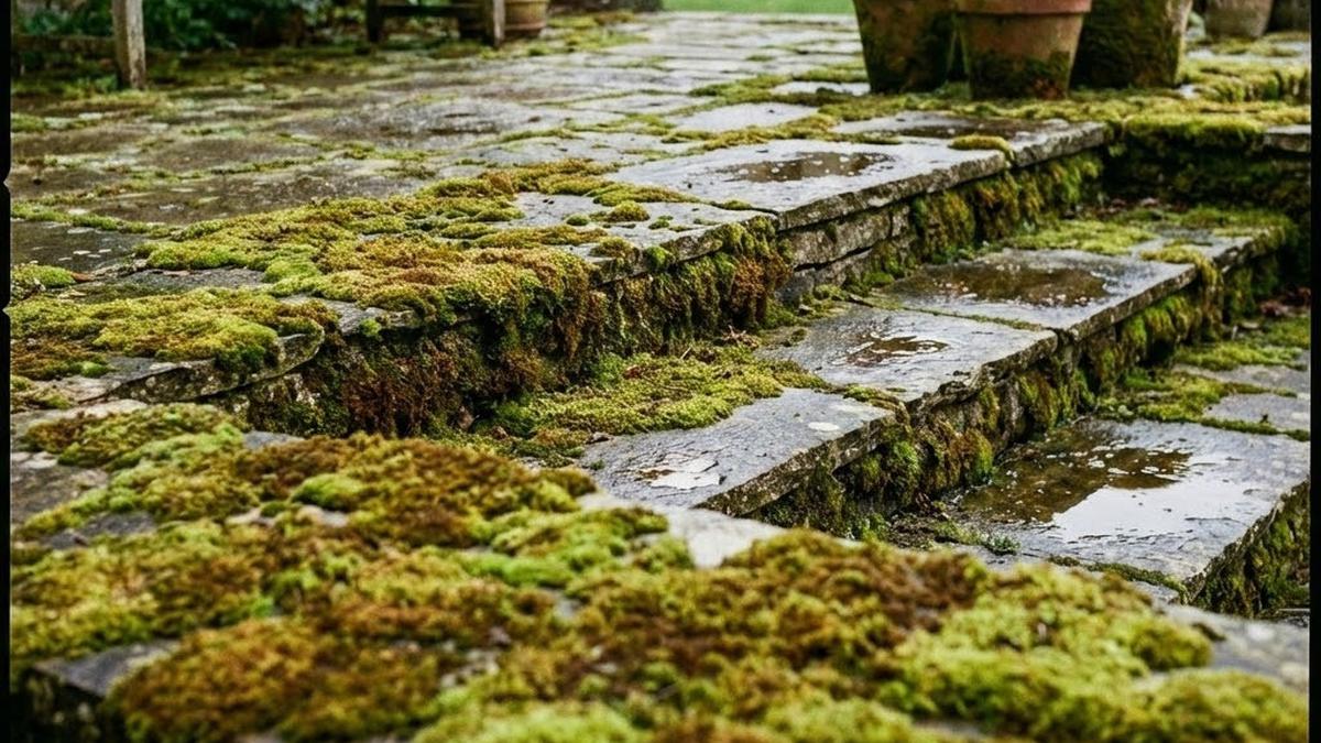 Cukup 1 Bahan Ini, Lumut di Teras Hilang Tanpa Disikat Keras