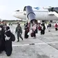 Maskapai penerbangan nasional Garuda Indonesia mengoperasikan penerbangan evakuasi bagi Warga Negara Indonesia (WNI) yang berada di Sudan imbas situasi konflik yang terjadi sejak beberapa waktu lalu. (Dok. Garuda Indonesia)