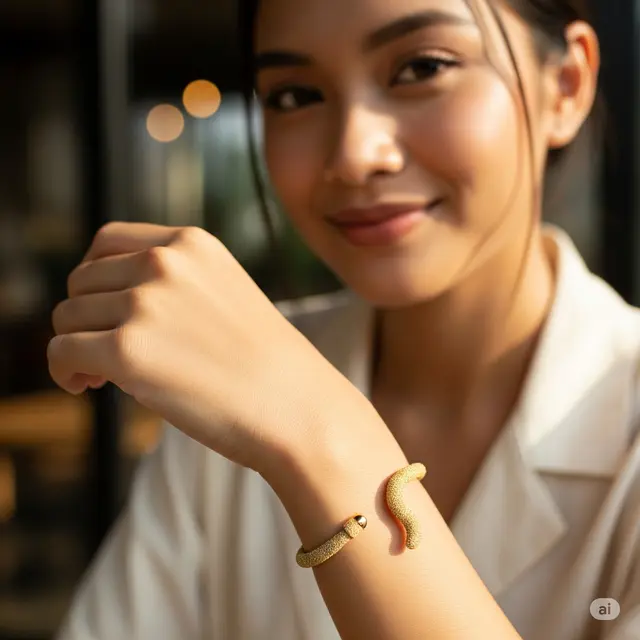 Model Gelang Emas Ekor Kucing