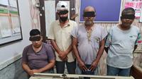 Empat penjudi di Aceh Besar ditangkap polisi (Liputan6.com/Ist)