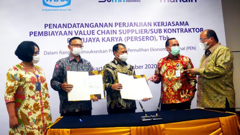 Dukung Program PEN, Bank Mandiri Fasilitasi Pembiayaan UKM Mitra Wijaya Karya