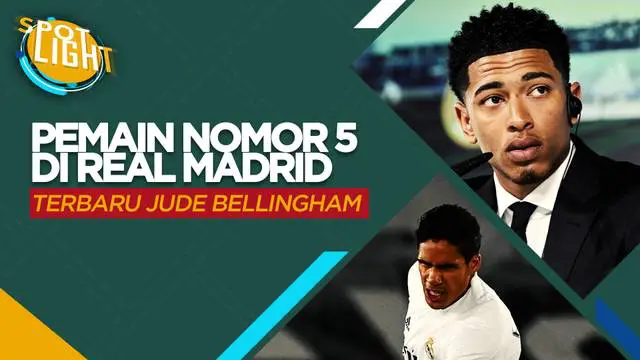 Berita video lima pemain Real Madrid yang pernah memakai nomor punggung 5 sebelumnya. Terbaru ada Jude Bellingham yang menggunakan nomor 5 di Real Madrid sekarang.