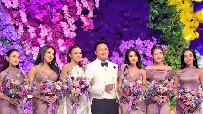 6 Potret Kebersamaan Mahalini dan Bridesmaid dari Akad Nikah hingga Resepsi