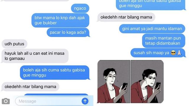 6 Chat Mantan Ngajak Buka Bersama Ini Bikin Baper