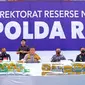 Kapolda Riau Irjen Agung Setya Imam Effendi dalam konferensi pers pengungkapan narkoba. (Liputan6.com/M Syukur)