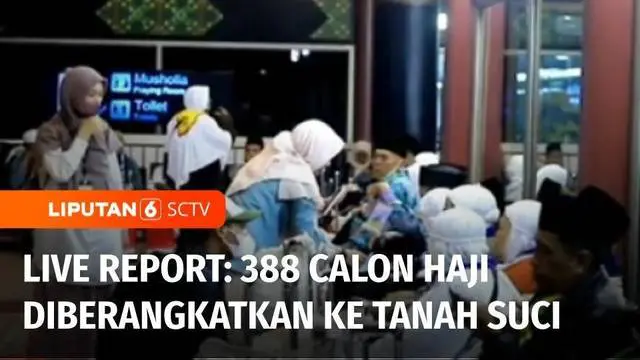 Pagi ini juga diberangkatkan jemaah calon haji ke Tanah Suci dari Bandara Soekarno Hatta. Ada rekan kami Ramaditya Domas akan menyampaikan laporan untuk Anda.