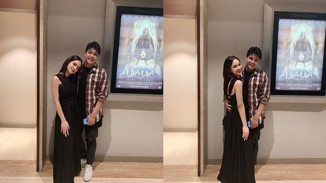 Steffi Zamora dan Philo Paz Armand menonton film bersama