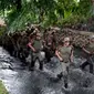 Salah satu bentuk latihan fisik yang digelar satpol pp kota Semarang. (foto : dok pemkot Semarang / Liputan6.com / Edhie Prayitno Ige)