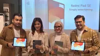 Xiaomi meluncurkan tablet Redmi Pad SE yang dapat mendukung momen-momen bersama keluarga (Liputan6.com/Giovani Dio Prasasti)