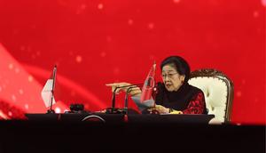 Ketua Umum PDI Perjuangan (PDIP) Megawati Soekarnoputri  dalam penutupan Rapat Kerja Nasional (Rakernas) I PDI Perjuangan Tahun 2026 di Jakarta. (Foto: Tim Media DPP PDIP).