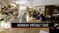 Konsep baru di tengah pandemi Covid-19, menikah secara virtual. Peminatnya membeludak, omzet hingga ratusan juta per bulan.