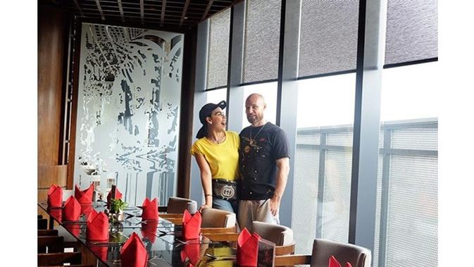 Melaney Ricardo dan Tyson Lynch (Sumber: Instagram/melaney_ricardo)