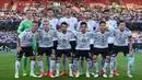 Timnas Jerman meduduki peringkat pertama rangking FIFA dengan meraih 1606 poin. Naiknya peringkat jerman tersebut berhubungan dengan performa selama kualifikasi Piala Dunia 2018. (AFP/Christof Stache)