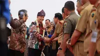 Pj Gubernur Sumsel Agus Fatoni tiba di Palembang, Selasa (3/10).