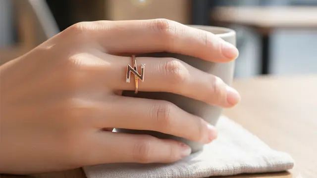 Cincin Inisial Z Minimalis