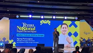 Agung Pamungkas jelaskan ekonomi digital Indonesia diprediksi bisa mencapai 180 miliar dolar hingga 340 miliar dolar. (Liputan6.com/Nariza Riskantia Haya).