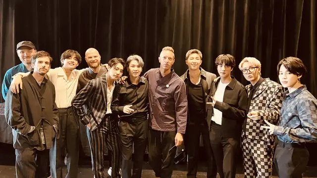 BTS dan Coldplay. (Twitter/ coldplay)