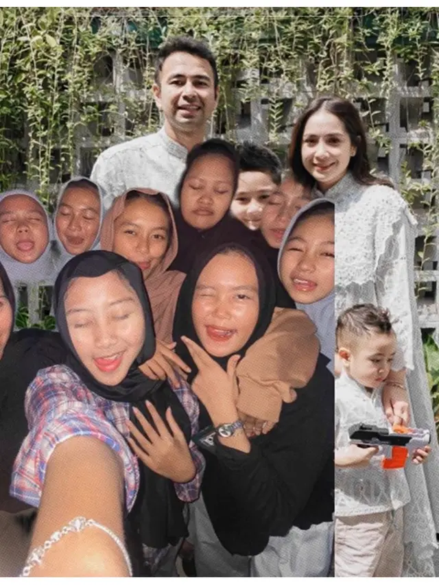 6 Editan Foto Netizen Ingin Jadi Anak Raffi Ahmad Ini Kocak, Maksa Banget