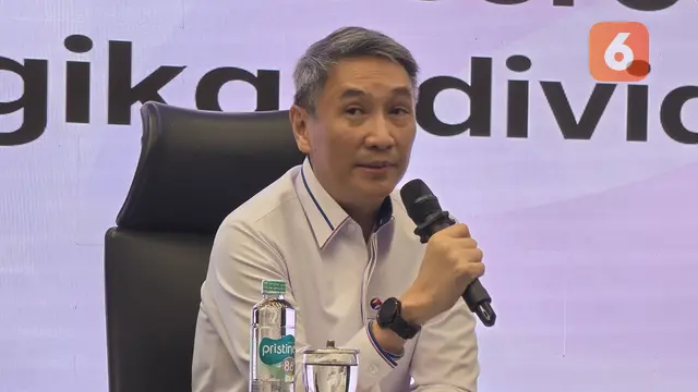 Direktur & Chief Financial Officer (CFO) PT XLSmart Telecom Sejahtera Tbk, Antony Susilo, dalam RUPST yang digelar di Jakarta, Rabu (20/5/2026). Liputan6.com/Iskandar