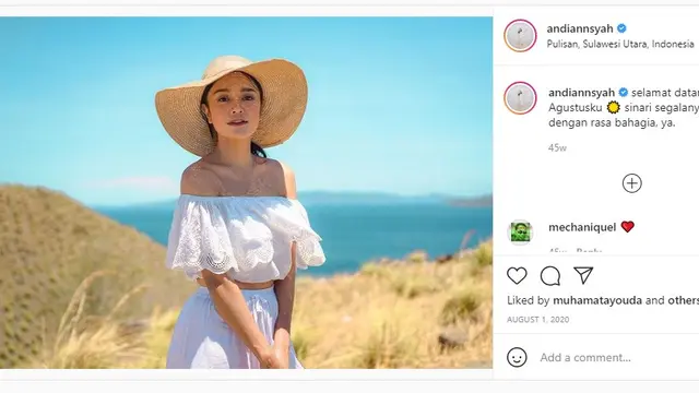 Andi Annisa Iasyah Sumber: IG @andiannsyah)