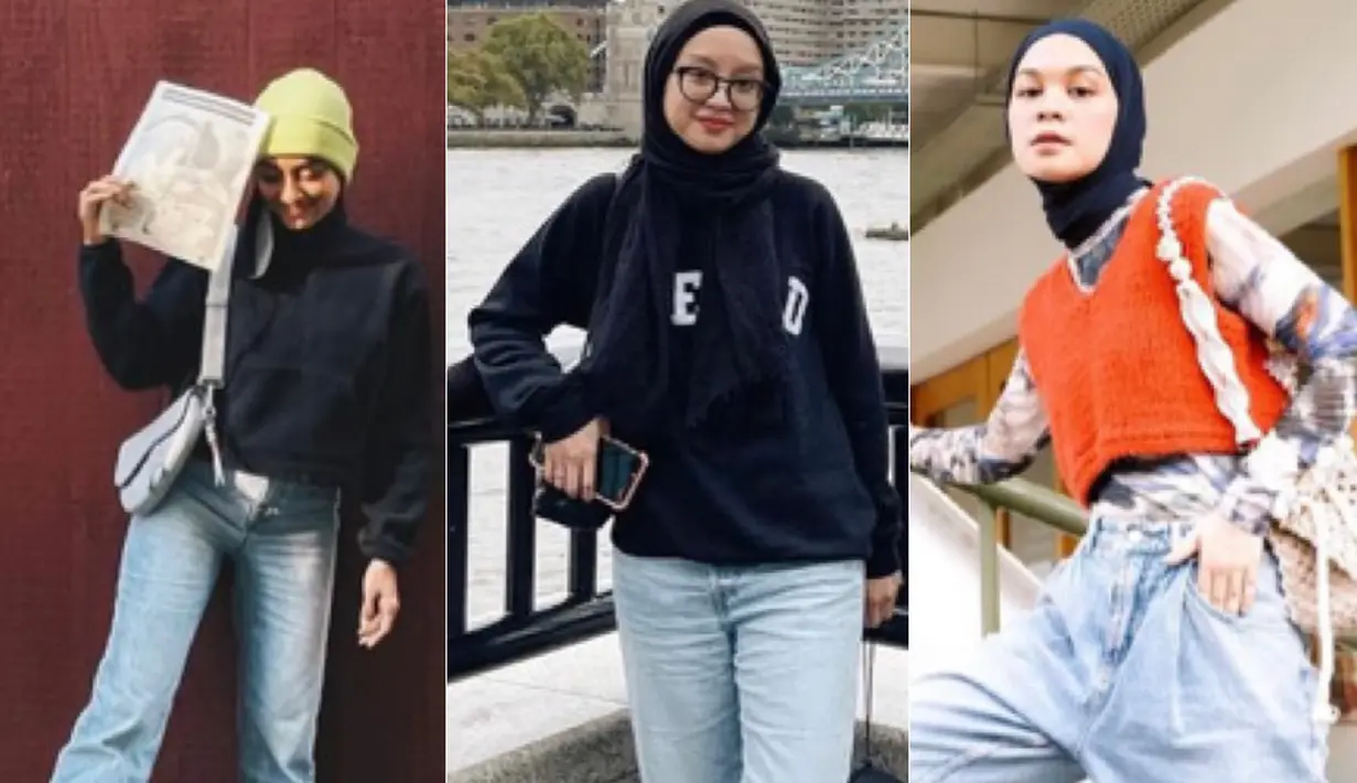 <p>Ada berbagai jenis celana denim yang bisa menjadi kombinasi outfitmu, salah satunya model boyfriend. Celana ini juga bisa digunakan oleh para hijabers agar tampil stylish. Untuk berikut ini inspirasi dari para influencer.</p>