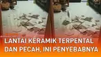 Kejadian mengejutkan terjadi di sebuah rumah ketika lantai keramiknya terpental dan pecah mengundang perhatian.