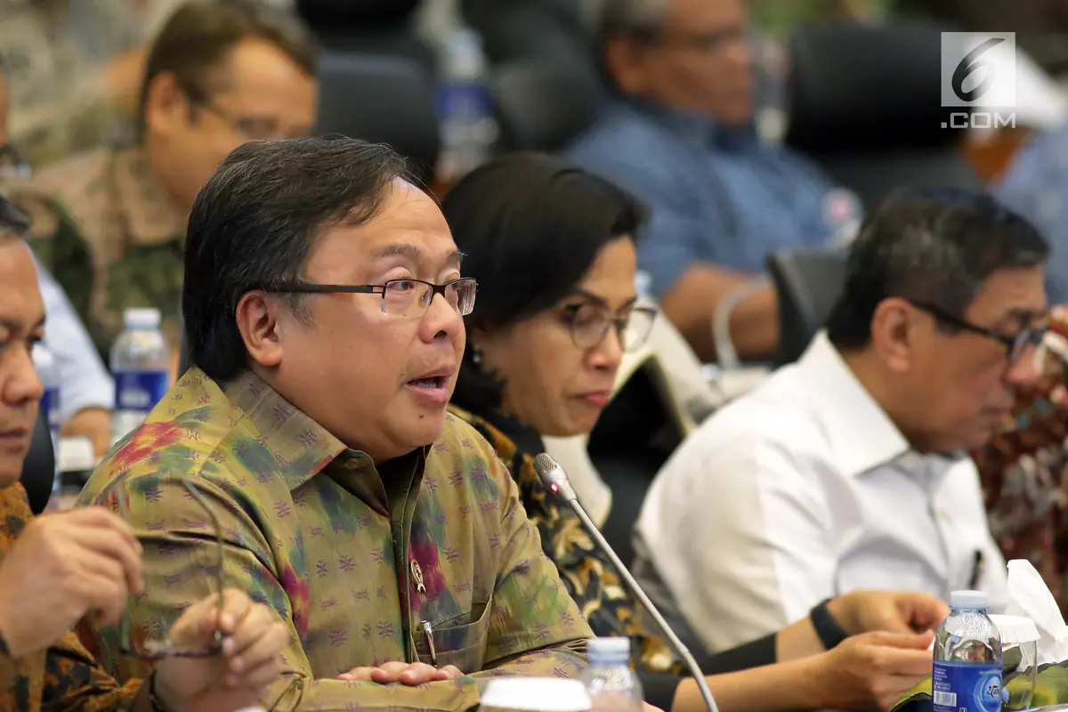 Sri Mulyani, Yasonna Laoly, dan Bambang Brodjonegoro Rapat Kerja Bersama DPR