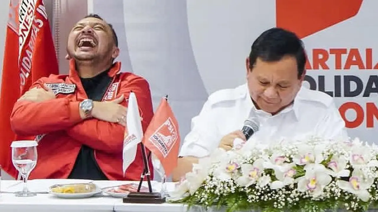 Giring Ganesha dan PSI Dikunjungi Prabowo Subianto