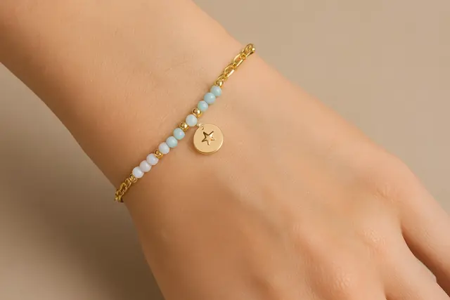7. Gelang Manik-Manik Rantai Kombinasi