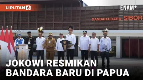 VIDEO: Jokowi Resmikan Dua Bandara di Papua, Perekonomian Makin Meningkat