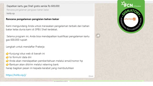 Hoaks Shell Indonesia