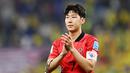 Son Heung-Min merupakan penyerang berkelas yang diharapkan bisa mencetak banyak gol untuk Timnas Korea Selatan. Namun sayang penyerang Tottenham itu gagal mencetak gol dari empat laga di Piala Dunia 2022. (AFP/Manan Vatsyayana)