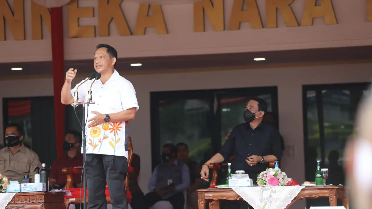 Mendagri Tito Karnavian saat pidato di IPDN Jatinangor. (Foto:Istimewa).