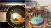 6 Potret Orang Masak Tidak Pakai Kompor Bikin Tepuk Jidat, Nyeleneh Banget