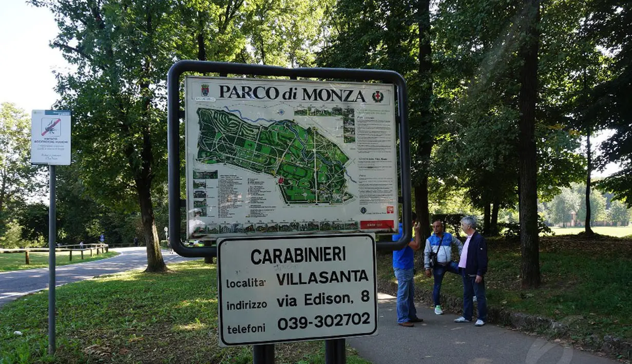 Autodromo Nazionale Monza merupakan salah satu sirkuit yang terletak di Monza, Milan, Italia, (Liputan6.com/Nurseffi Dwi Wahyuni)