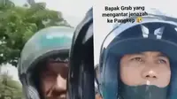 Viral driver ojek online bonceng jenazah bayi dari Makassar ke Pangkep (Foto: Istimewa)